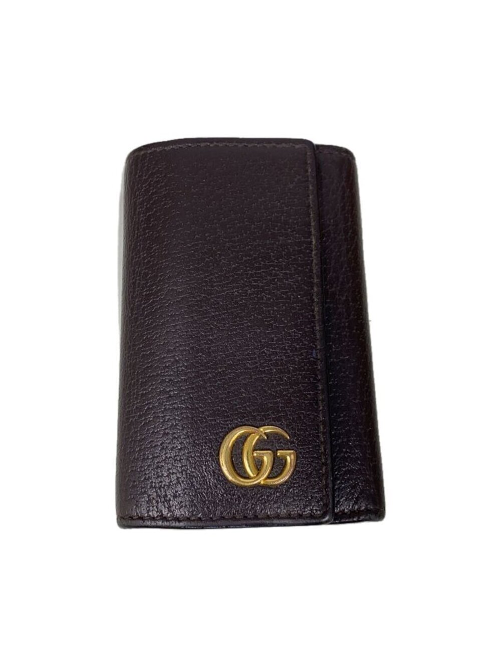 Gucci Key Case Wallet Leather Brown
